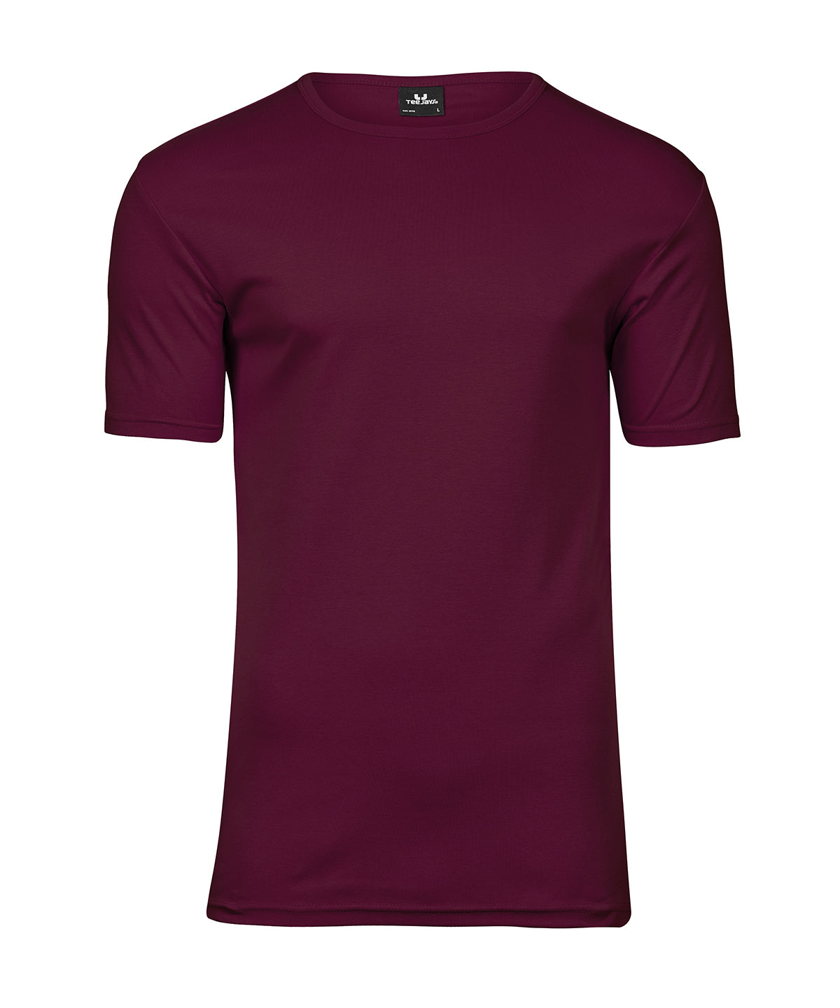 Mens Interlock Tee - TJ520 - Wine - Customisable T-Shirt