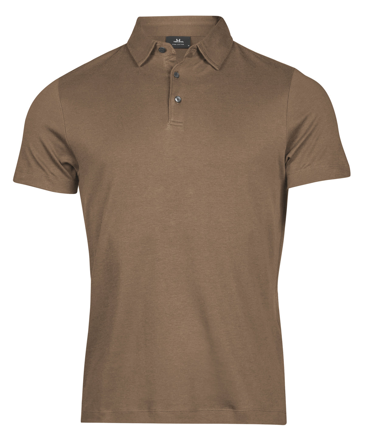Mens Pima Cotton Polo - TJ1440 - Wood - Customisable Polo Shirts