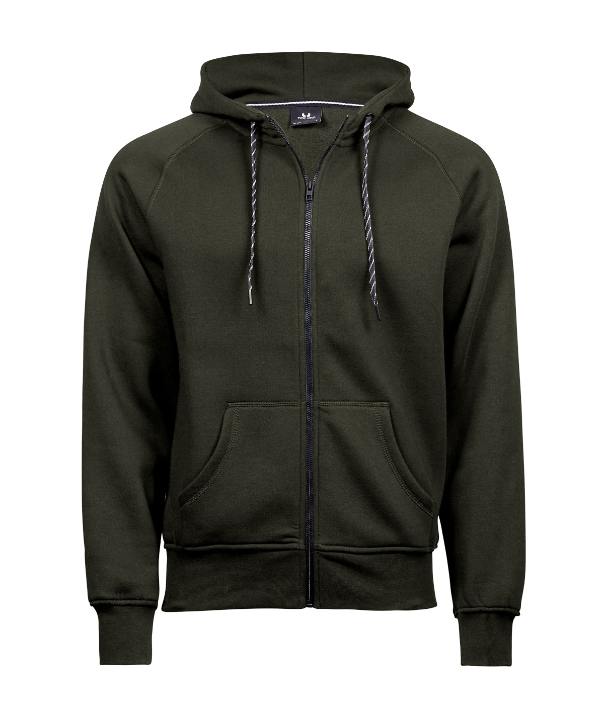 Mens Fashion Full Zip Hood - TJ5435 - Dark Olive - Customisable Hoodies