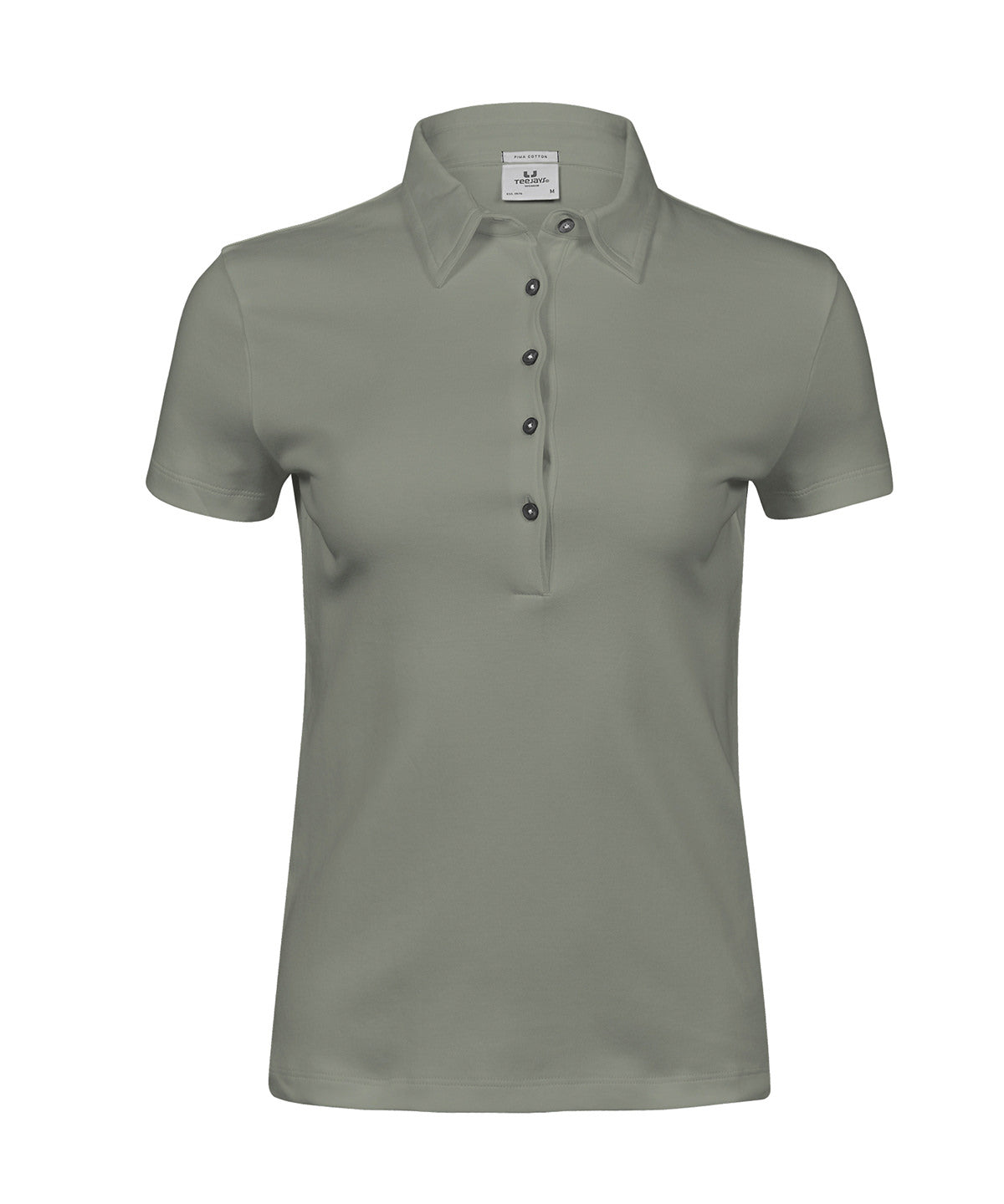 Ladies Pima Cotton Polo - TJ1441 - Sage - Customisable Polo Shirts