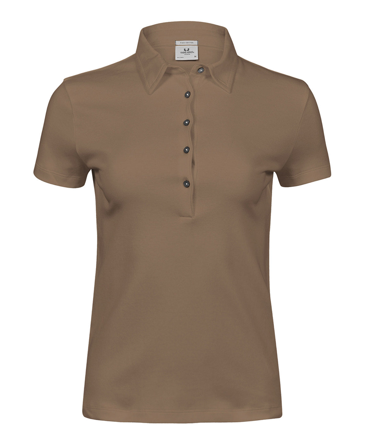 Ladies Pima Cotton Polo - TJ1441 - Wood - Customisable Polo Shirts