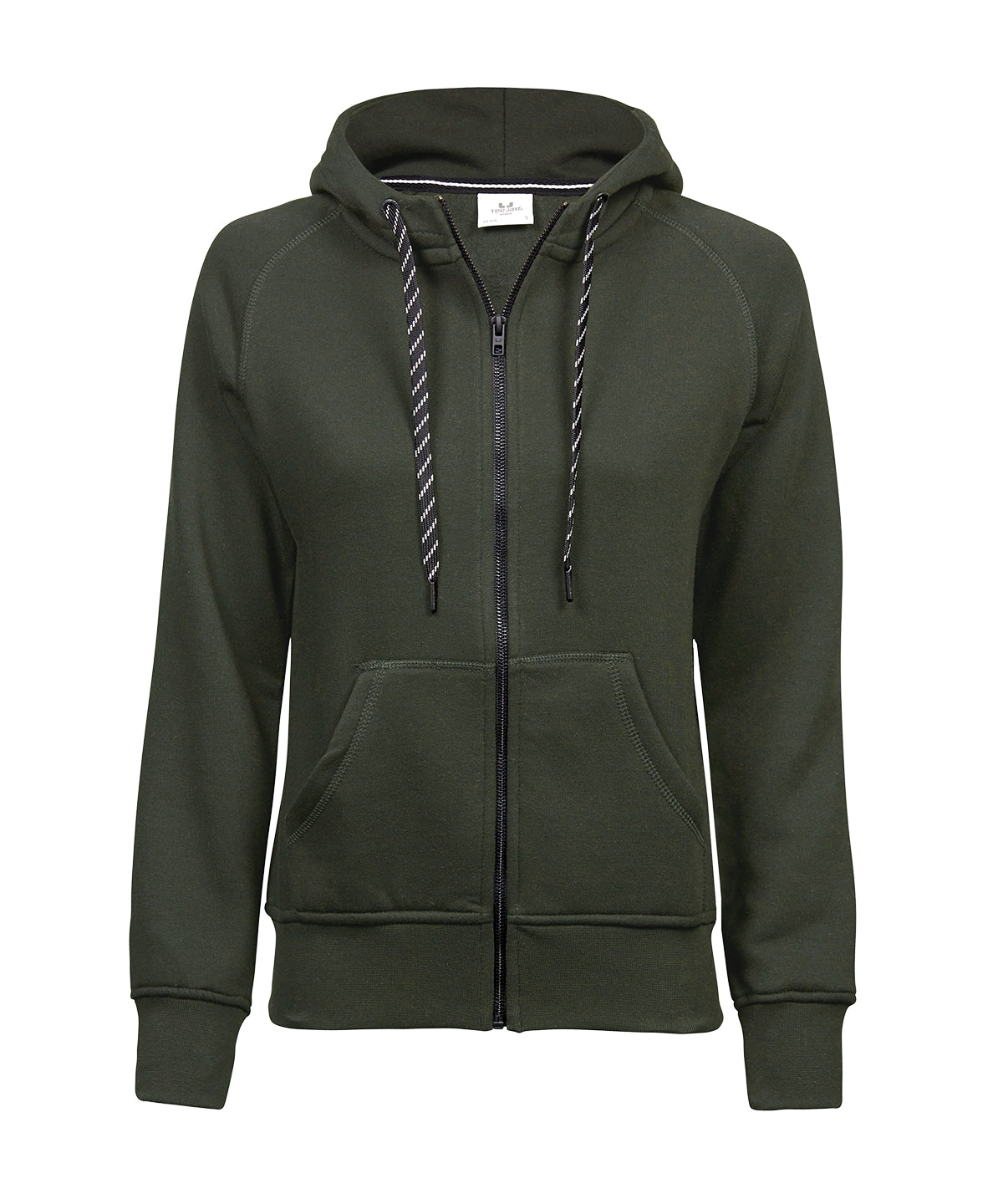 Women’s fashion full-zip hoodie (5436) - TJ055 - Deep Green - Customisable Hoodies