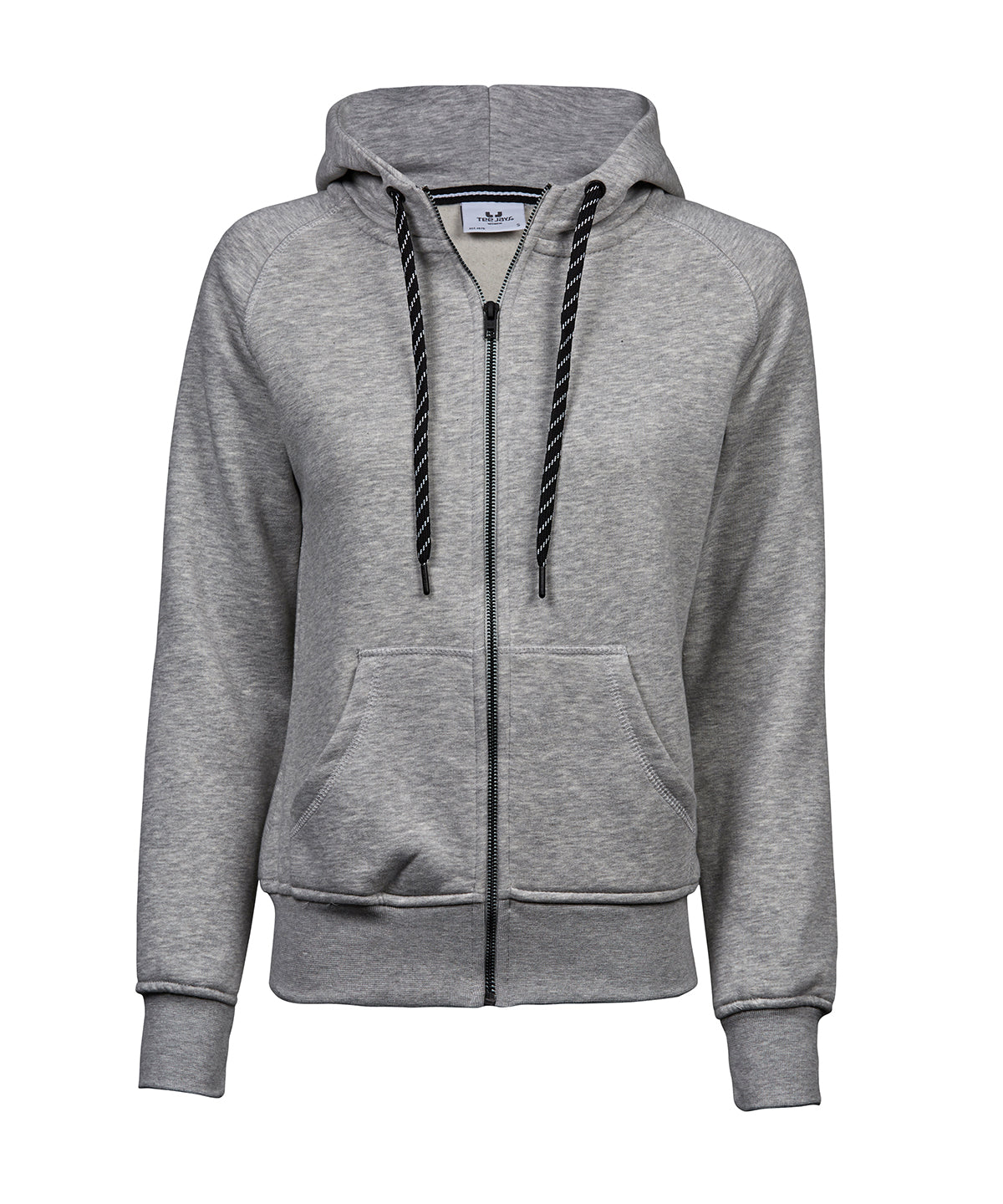 Women’s fashion full-zip hoodie (5436) - TJ055 - Heather Grey - Customisable Hoodies