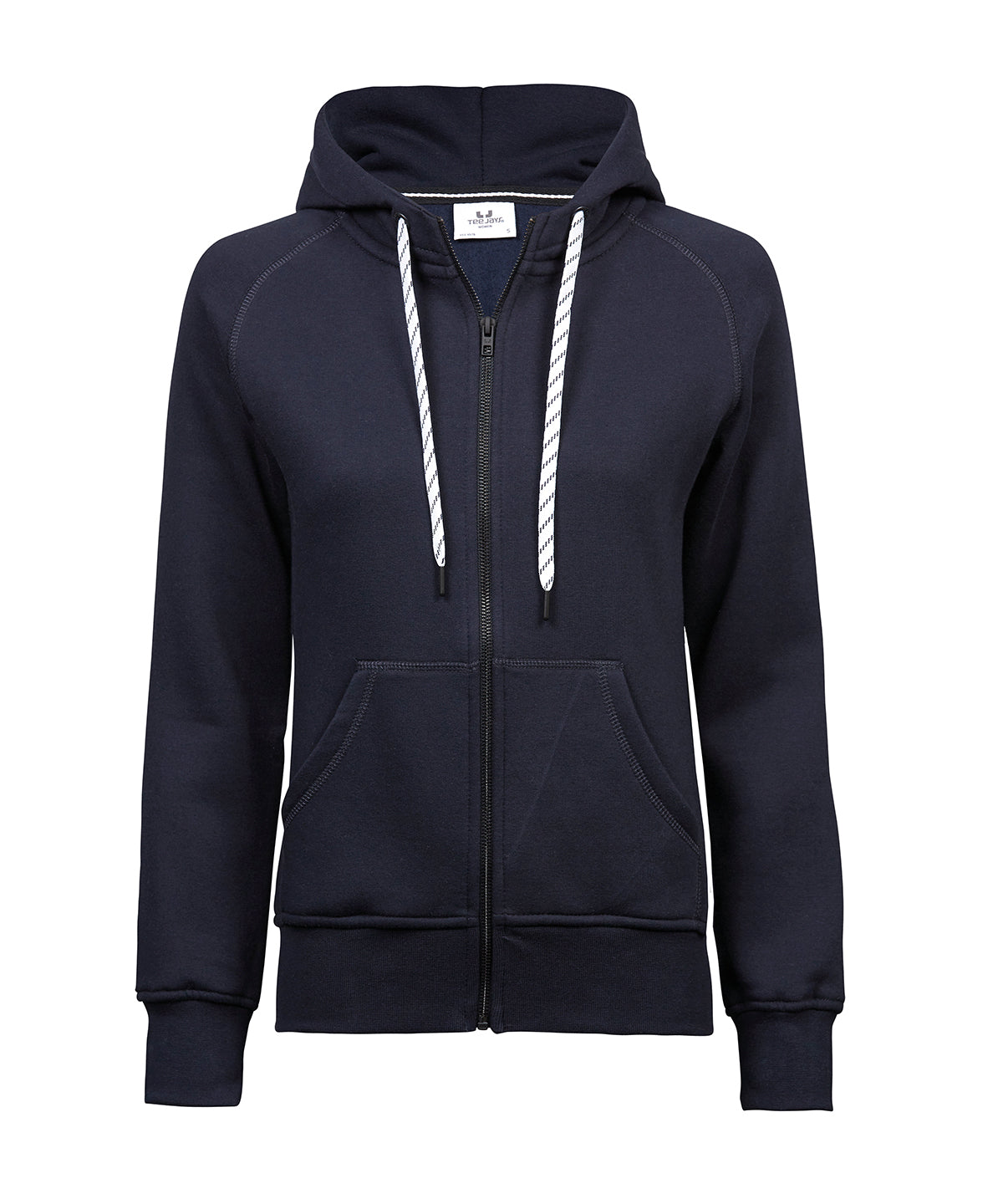 Women’s fashion full-zip hoodie (5436) - TJ055 - Navy - Customisable Hoodies