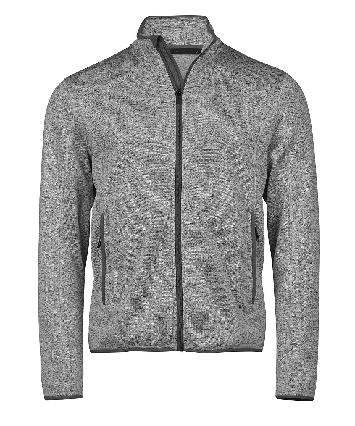 Mens Outdoor Fleece - TJ9615 - Grey Melange - Customisable Fleece