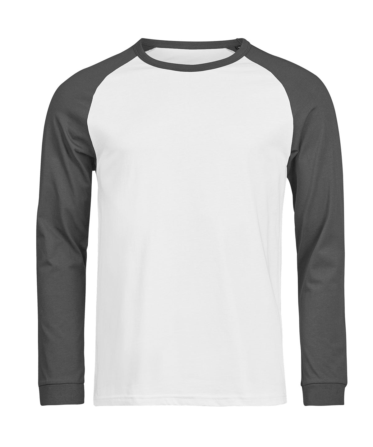 UNLABELED baseball tee (1170) - TJ121 - White Black - Customisable T-Shirts