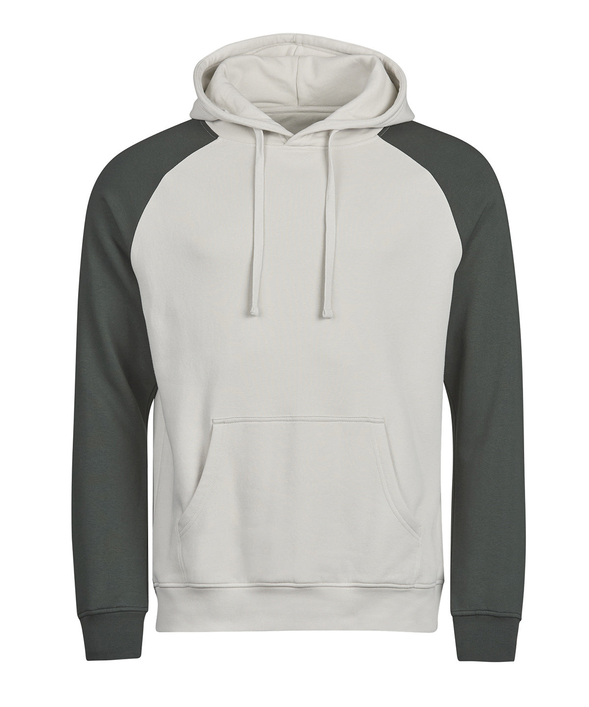 UNLABELED two-tone hooded sweatshirt (5156) - TJ123 - Cement Dark Green - Customisable Hoodies