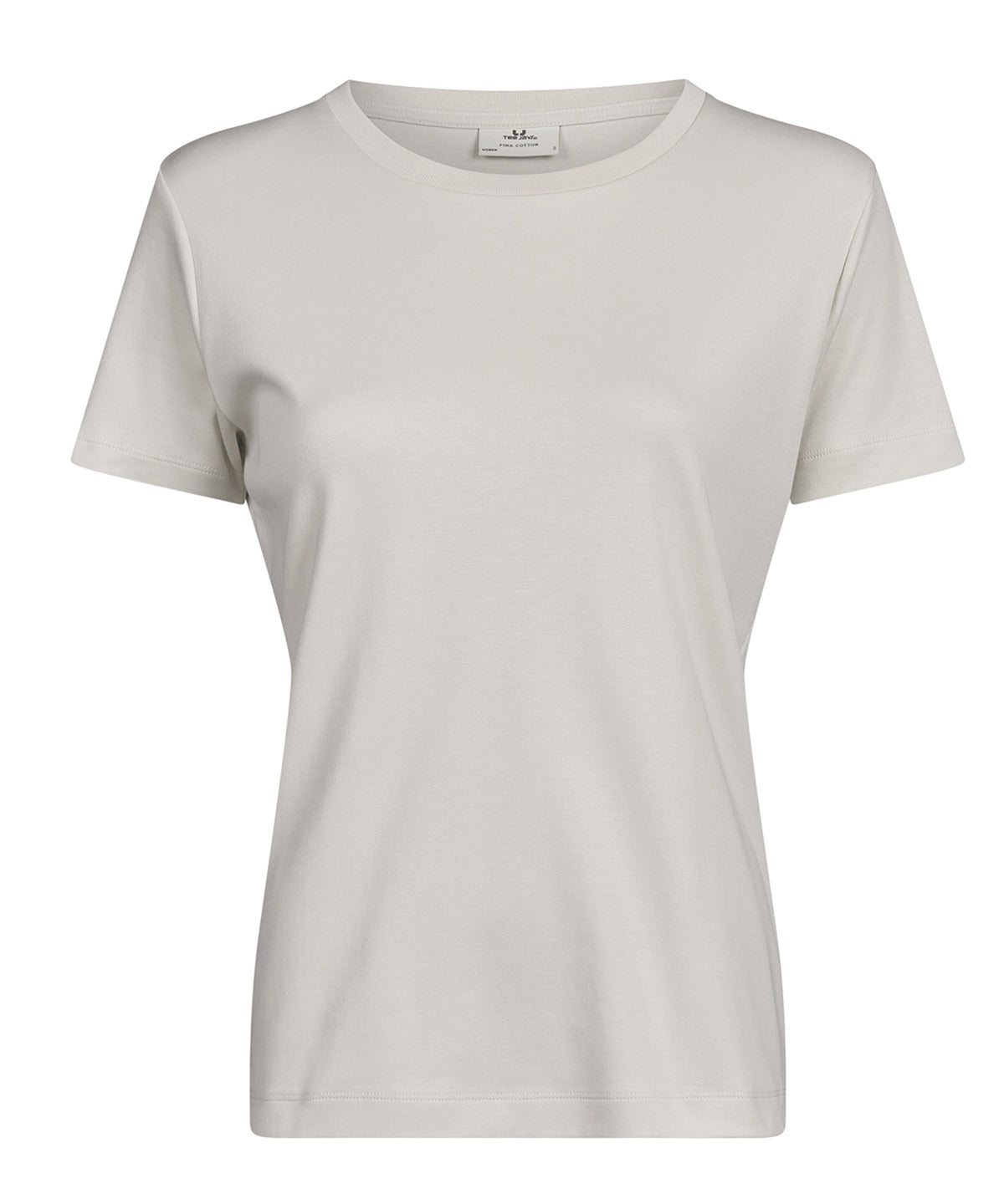 Women’s Pima cotton tee (1451) - TJ126 - Cement - Customisable T-Shirts