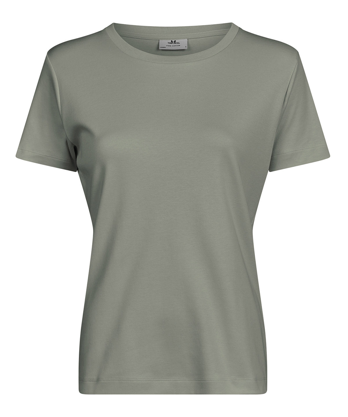 Women’s Pima cotton tee (1451) - TJ126 - Sage - Customisable T-Shirts