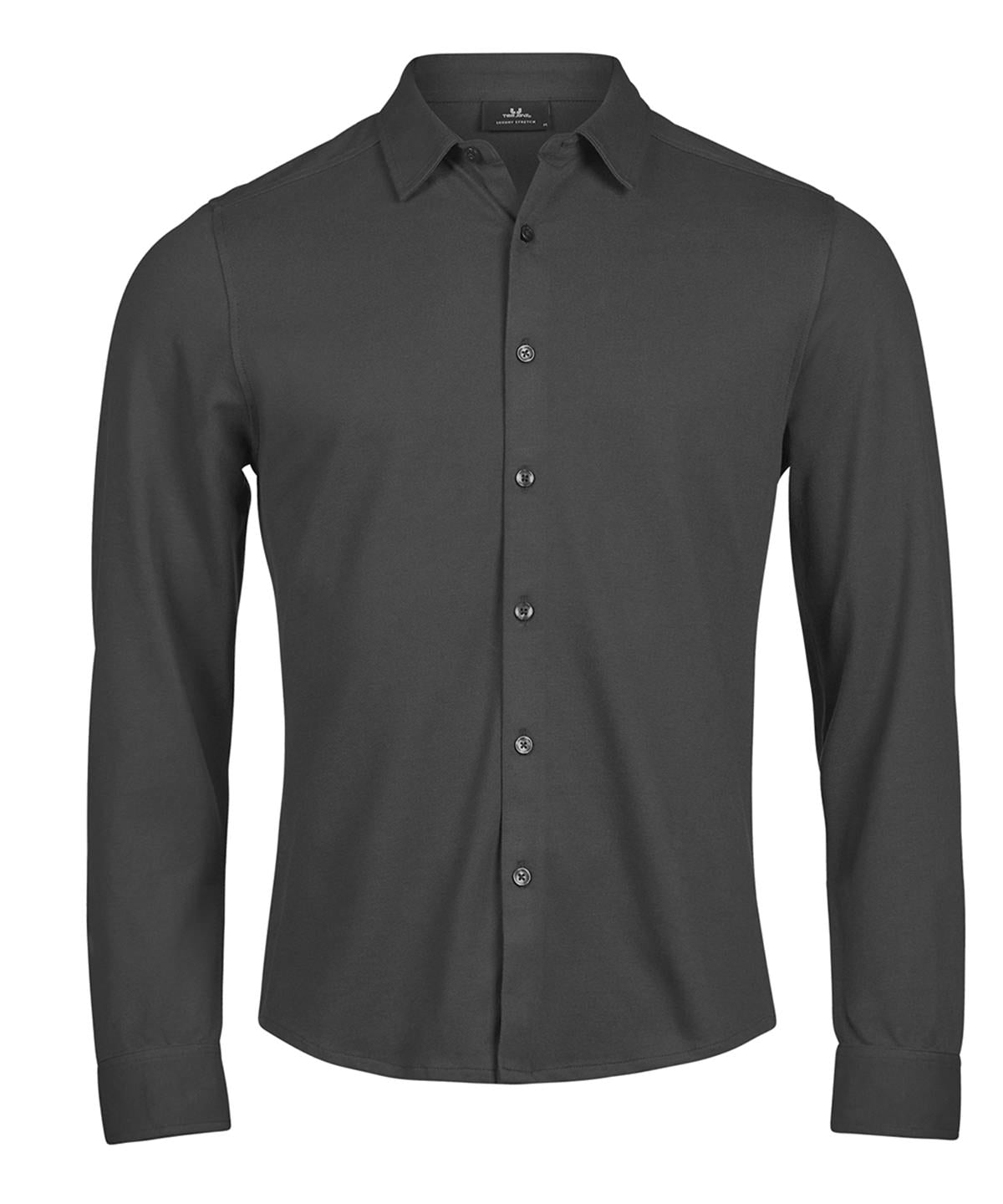 Luxury stretch shirt (1416) - TJ128 - Black - Customisable Shirts