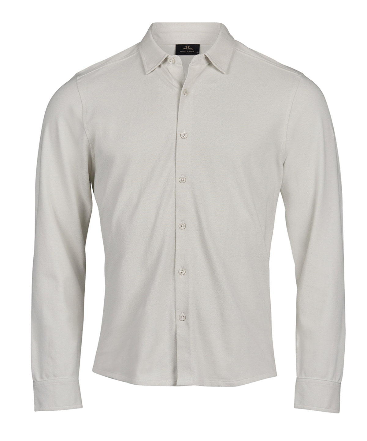 Luxury stretch shirt (1416) - TJ128 - Cement - Customisable Shirts
