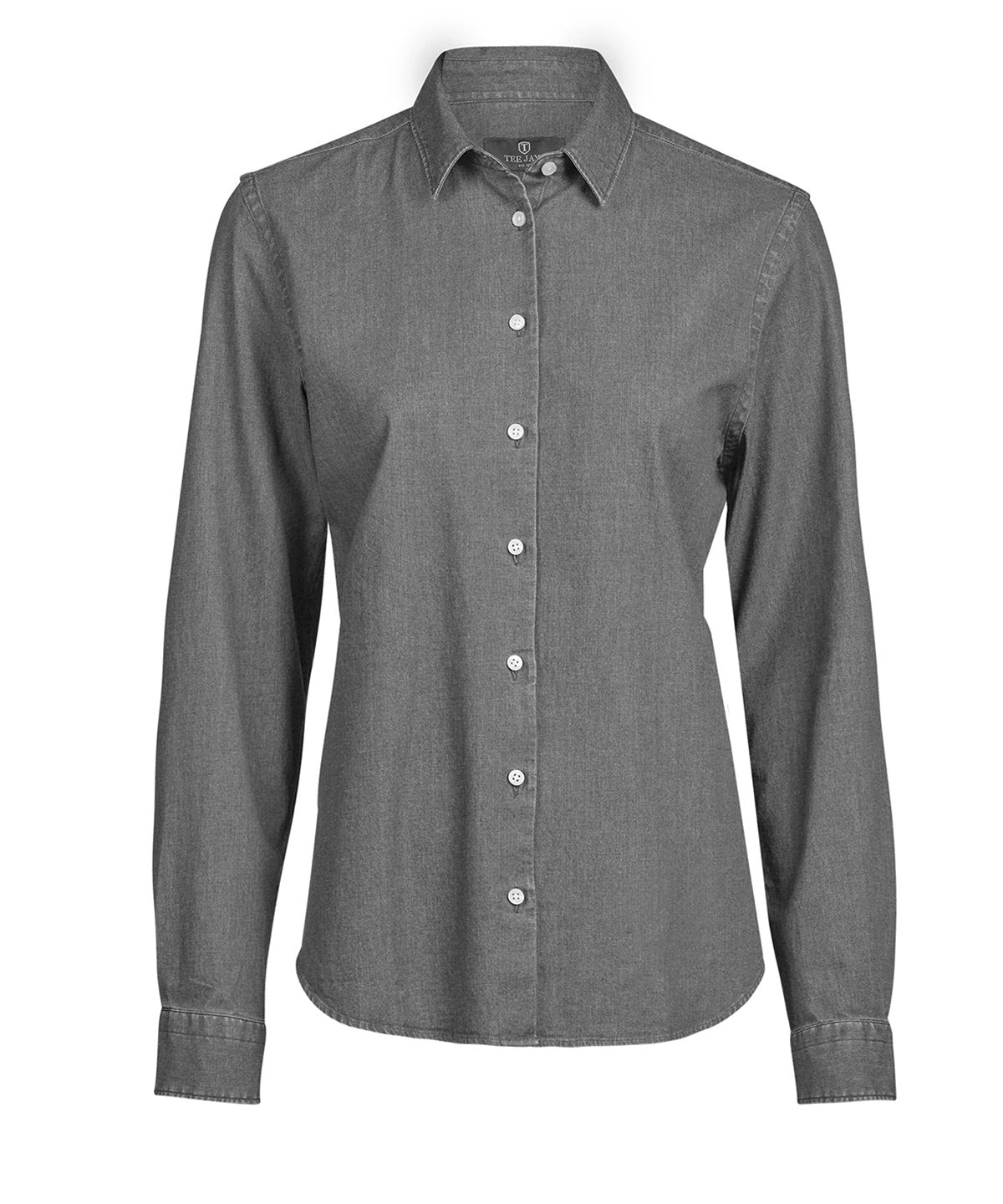 Women’s denim shirt (4005) - TJ130 - Black Denim - Customisable Shirts