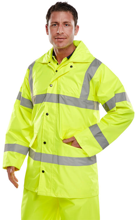 Beeswift Hi Vis Lightweight Jacket Tj8 - - Customisable Jacket