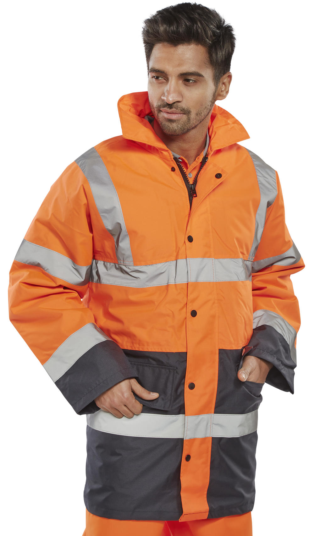 Beeswift Hi Vis Two Tone Traffic Jacket Tjstteng - - Customisable Jacket