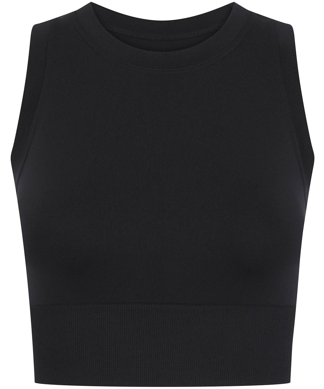Tombo WomenS Cropped Tank TL332 - Black - Customisable T-Shirt