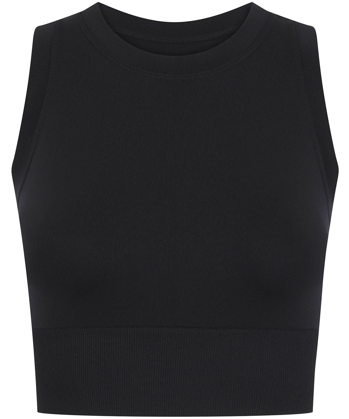 Tombo WomenS Cropped Tank TL332 - Black - Customisable T-Shirt