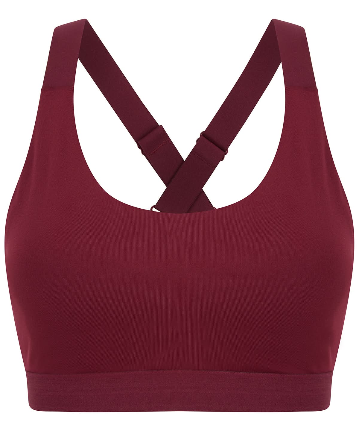 Tombo Medium Impact Core Bra TL371 - Deep Burgundy S - Customisable Bras