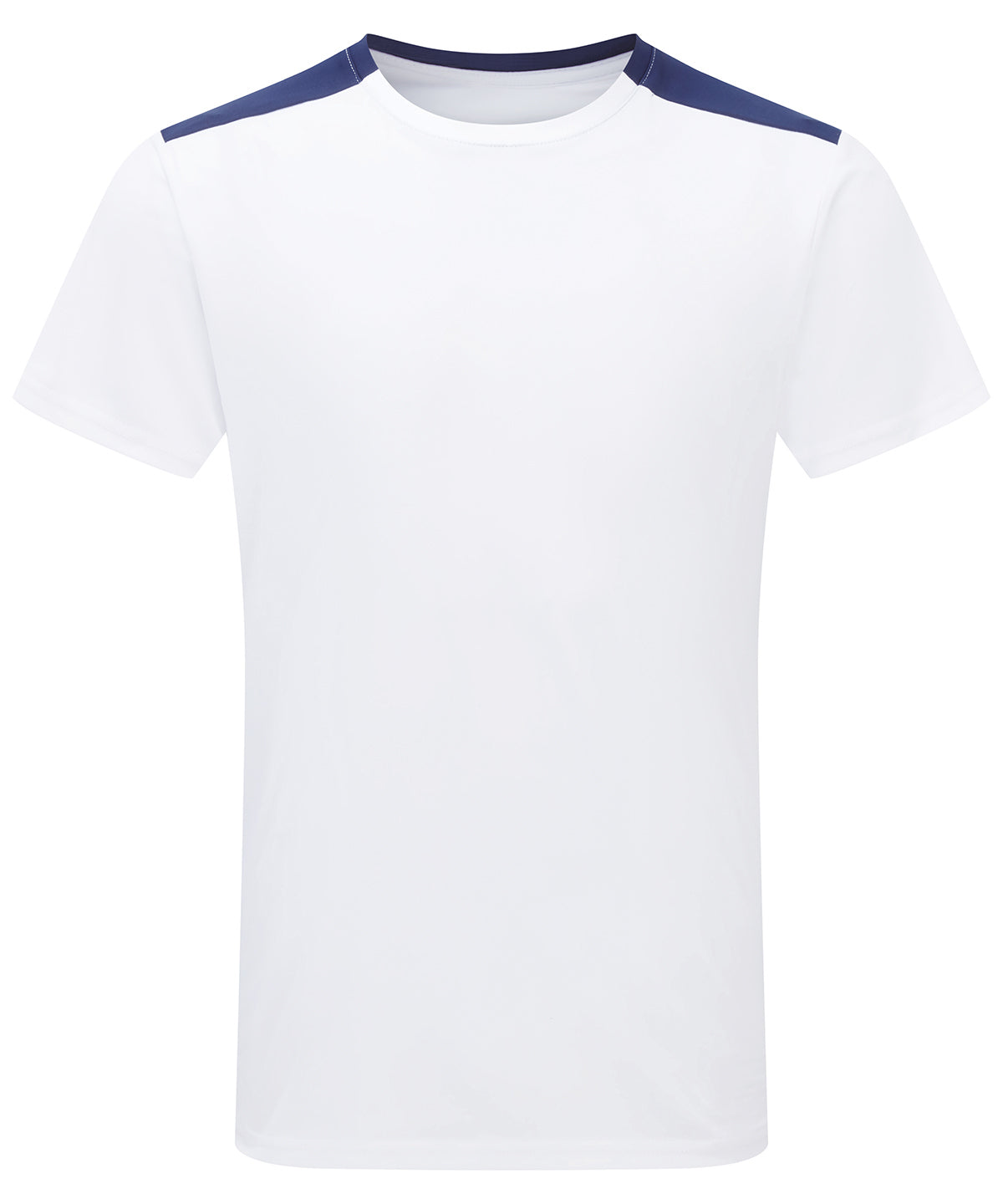 TriDri® contrast performance t-shirt - TR009 - White Navy - Customisable T-Shirts