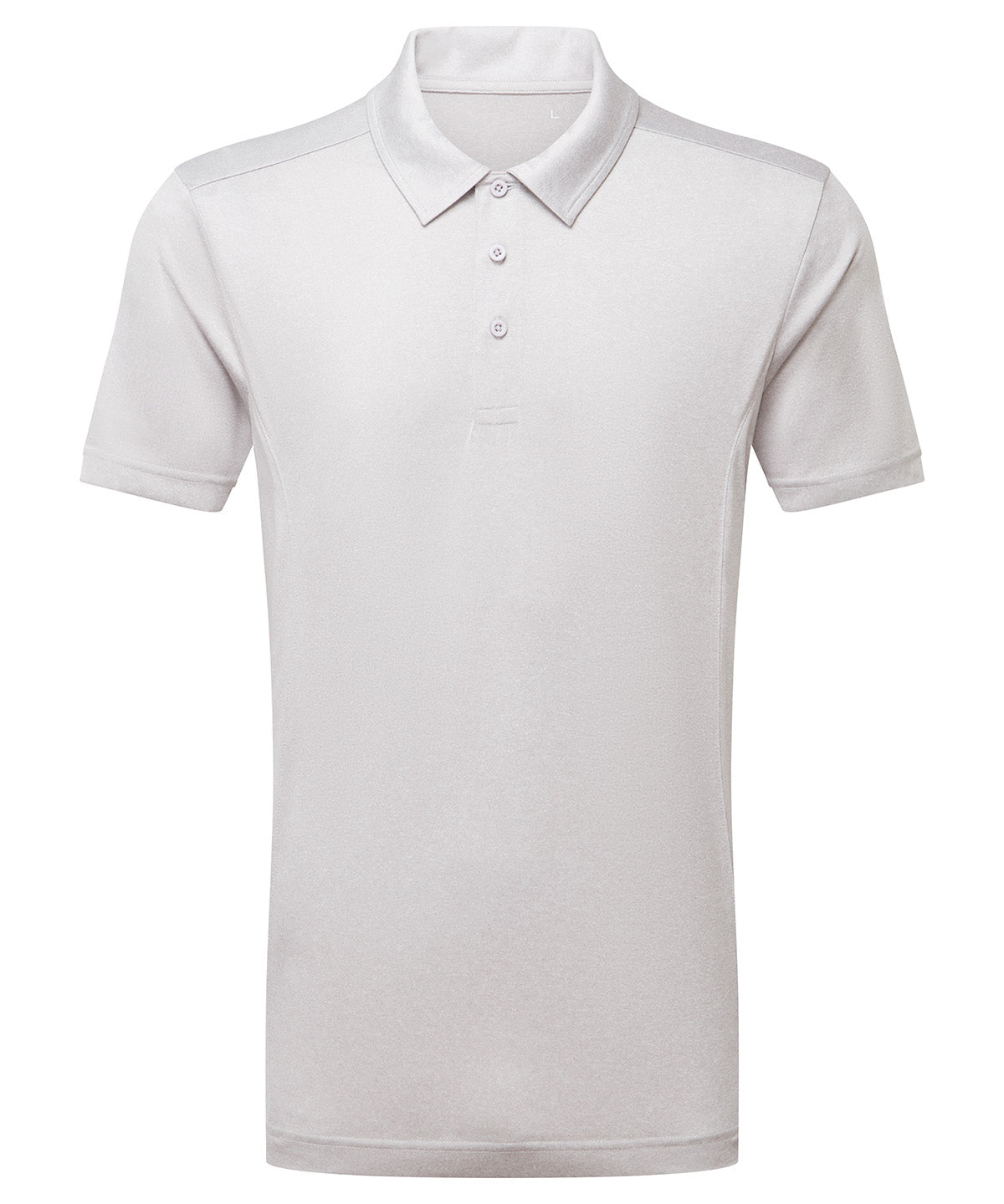 Panelled Polo - TR012 - Silver Melange - Customisable Polo Shirts