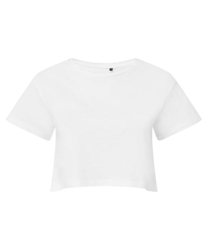 TriDri Tridri WomenS Crop Top TR019 - White - Customisable T-Shirt