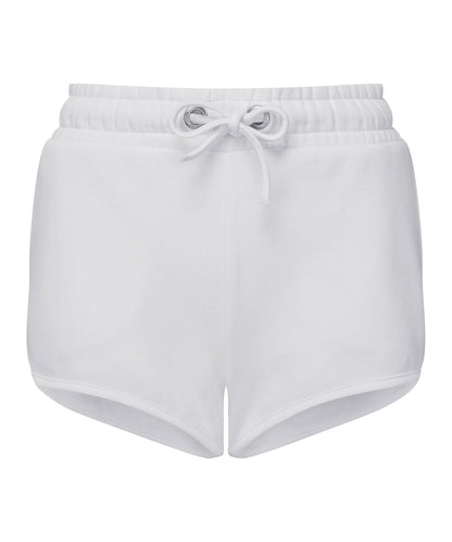 TriDri Tridri WomenS Recycled Retro Jogger Shorts TR063 - White - Customisable Shorts