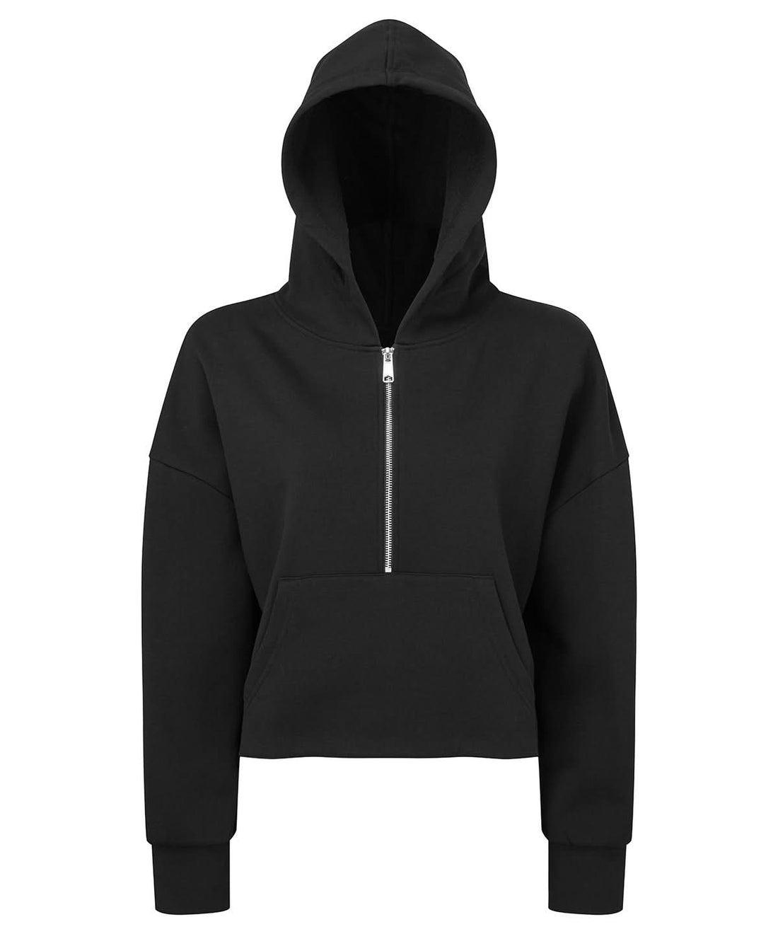 WomenS 12 Zip Hoodie - TR077 - Black - Customisable Hoodies