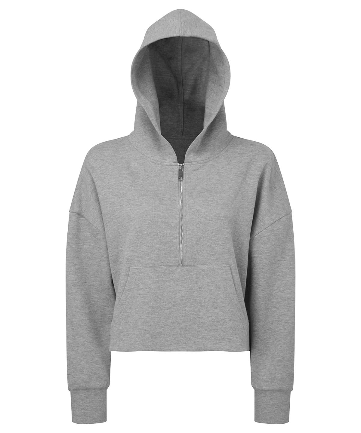 TriDri Tridri WomenS 12 Zip Hoodie TR077 - Heather Grey - Customisable Hoodies