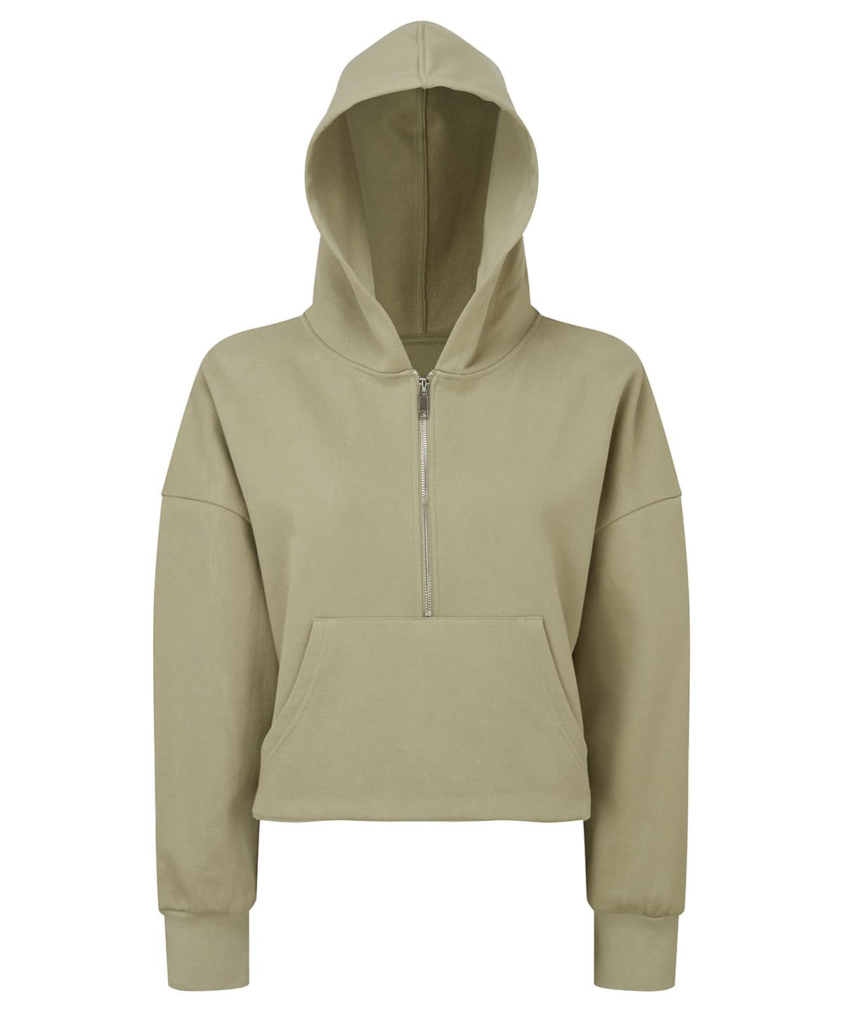 TriDri Tridri WomenS 12 Zip Hoodie TR077 - Sage Green - Customisable Hoodies