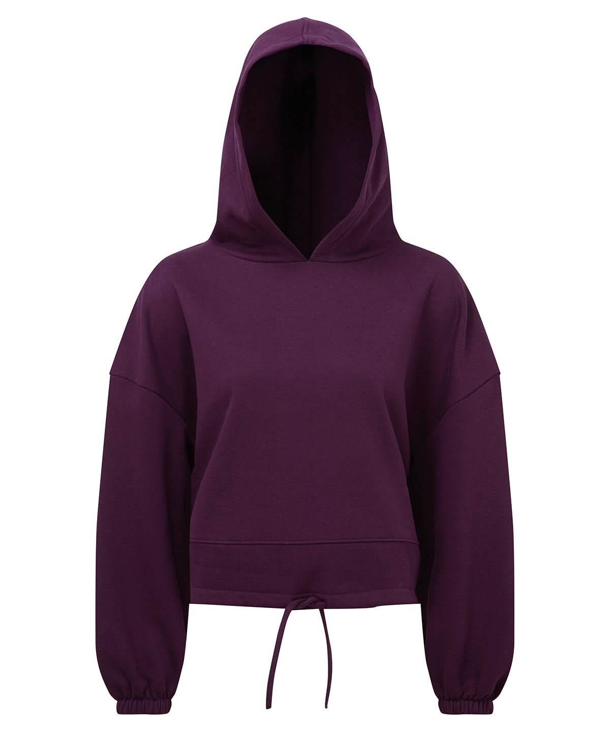 TriDri Tridri WomenS Cropped Oversize Hoodie TR085 - Mulberry - Customisable Hoodies