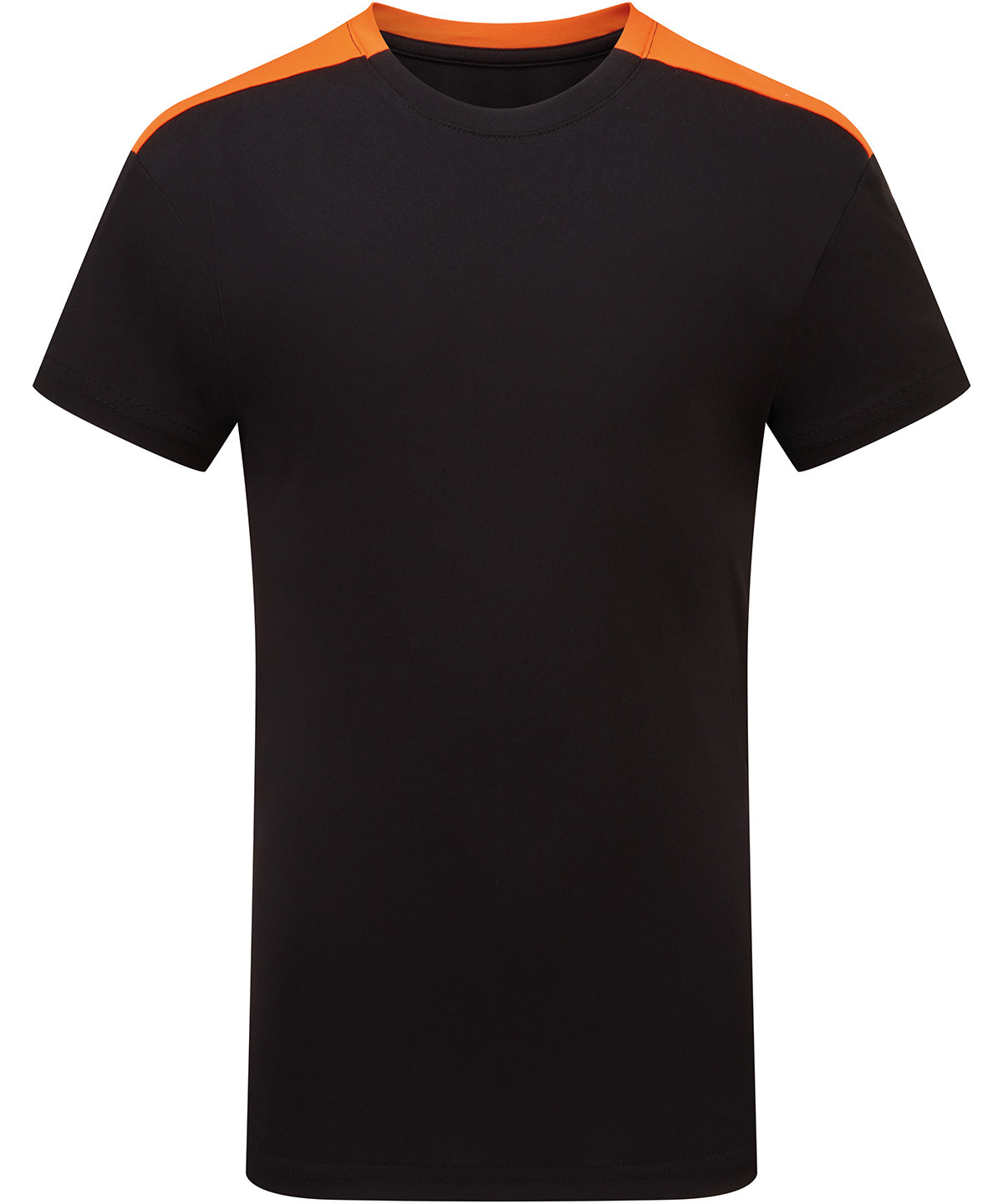 Kids TriDri® contrast performance t-shirt - TR09B - Black Orange - Customisable T-Shirts