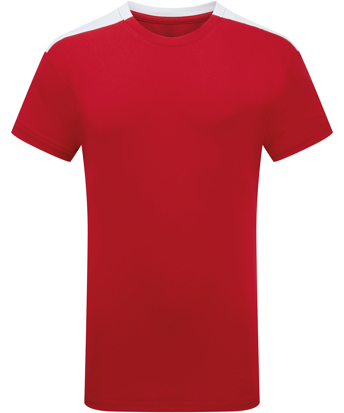 Kids TriDri® contrast performance t-shirt - TR09B - Fire Red White - Customisable T-Shirts