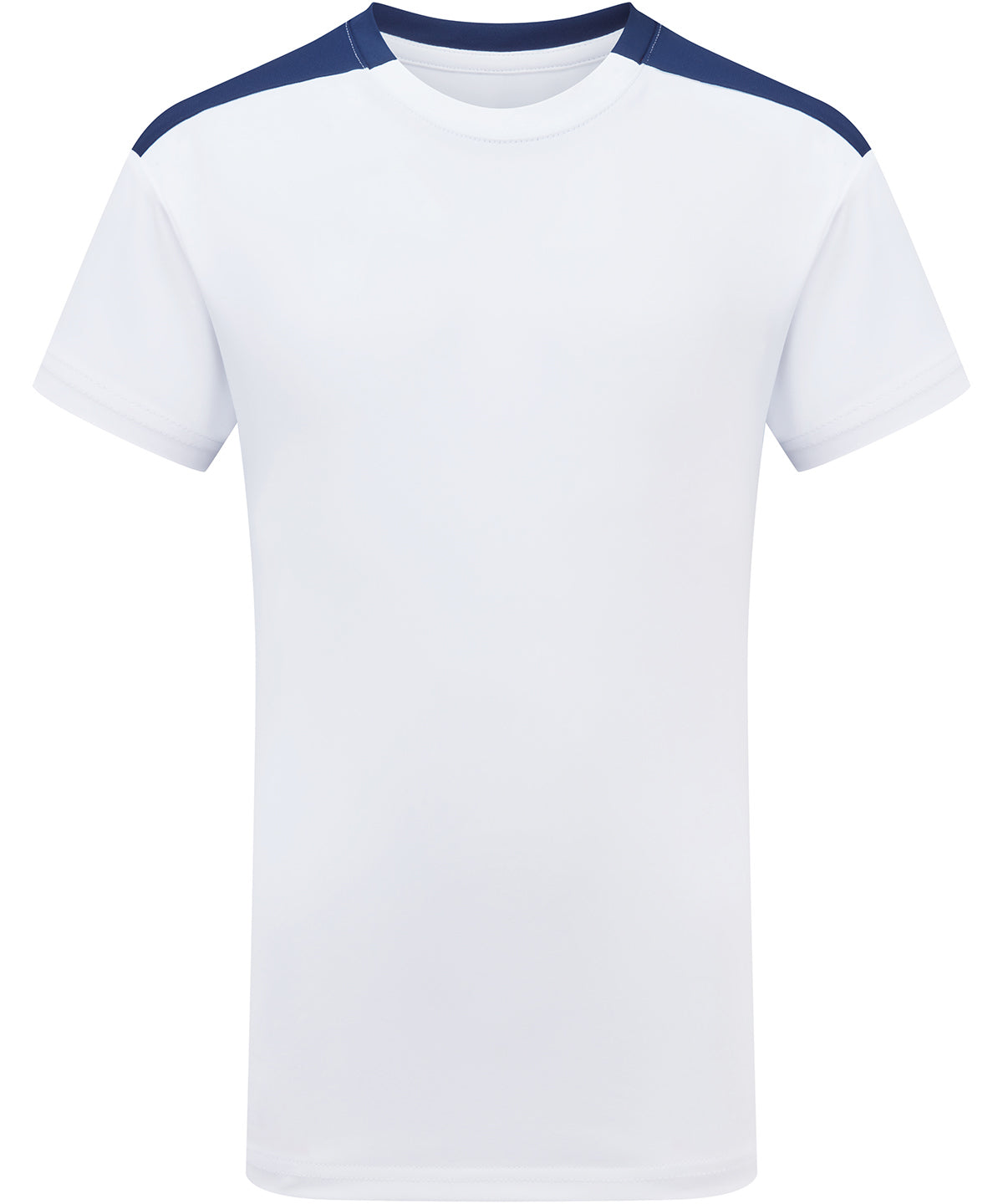Kids TriDri® contrast performance t-shirt - TR09B - White Navy - Customisable T-Shirts