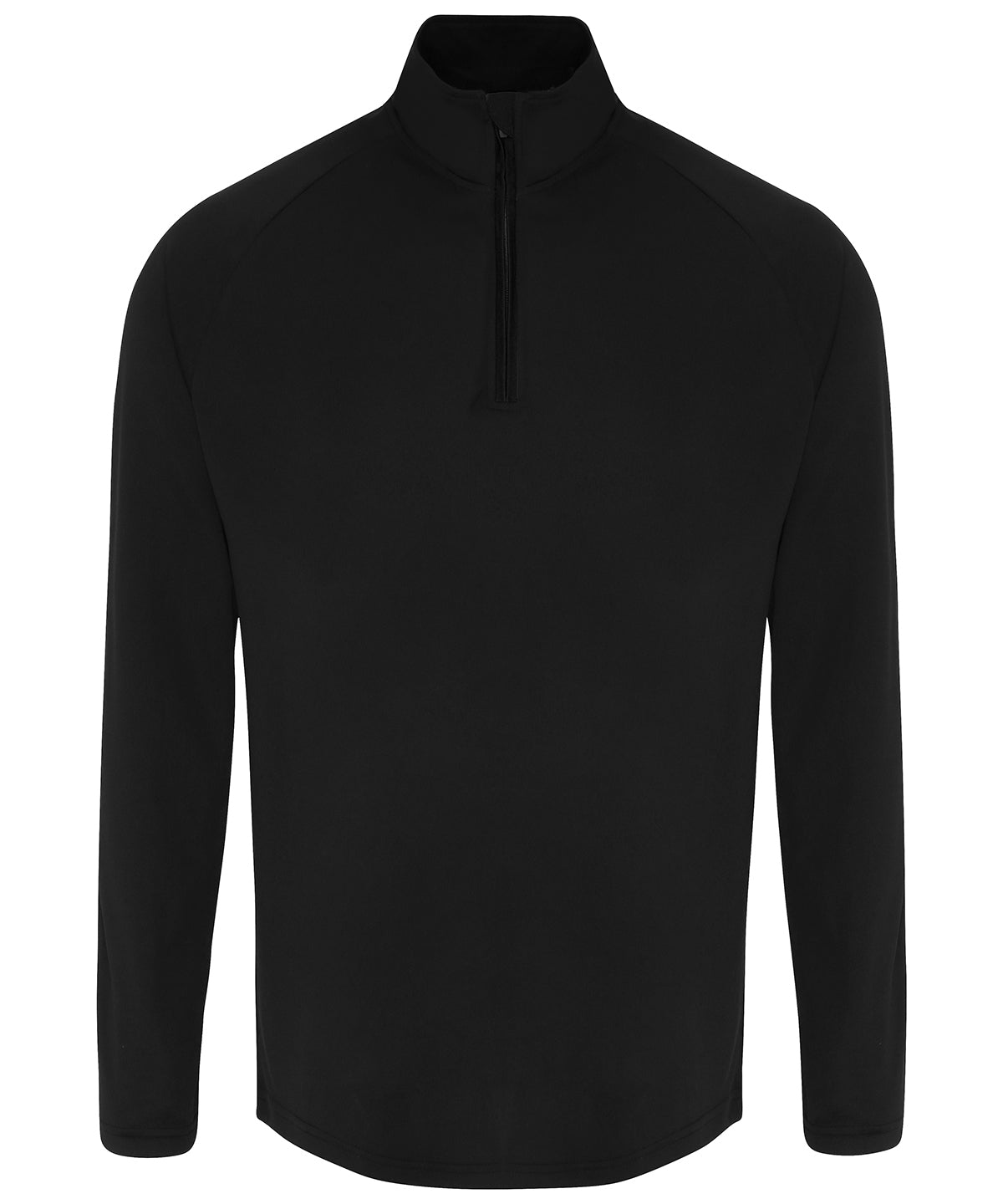 Long Sleeve Performance Zip - TR110 - Black Black - Customisable Sports Overtops