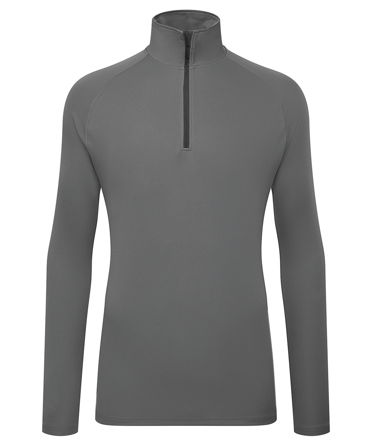 Long Sleeve Performance Zip - TR110 - Charcoal Black - Customisable Sports Overtops