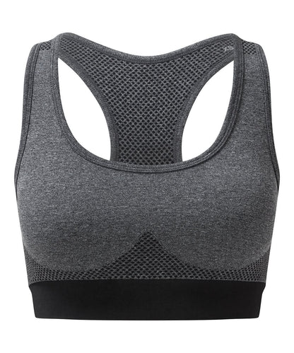 TriDri Tridri Seamless 3D Fit Multi Sport Sculpt Bra TR210 - Black Melange - Customisable Bras