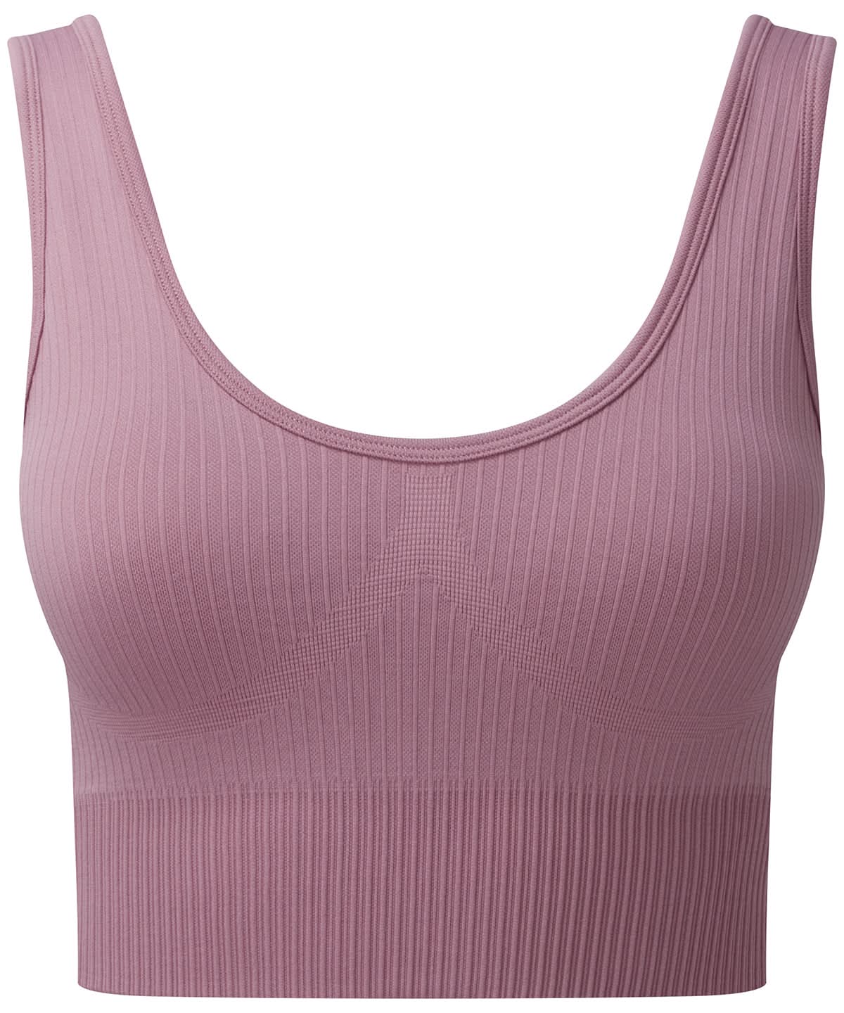 TriDri Tridri WomenS Ribbed Seamless 3D Fit Multi Sport Bra TR213 - Mauve - Customisable Bras