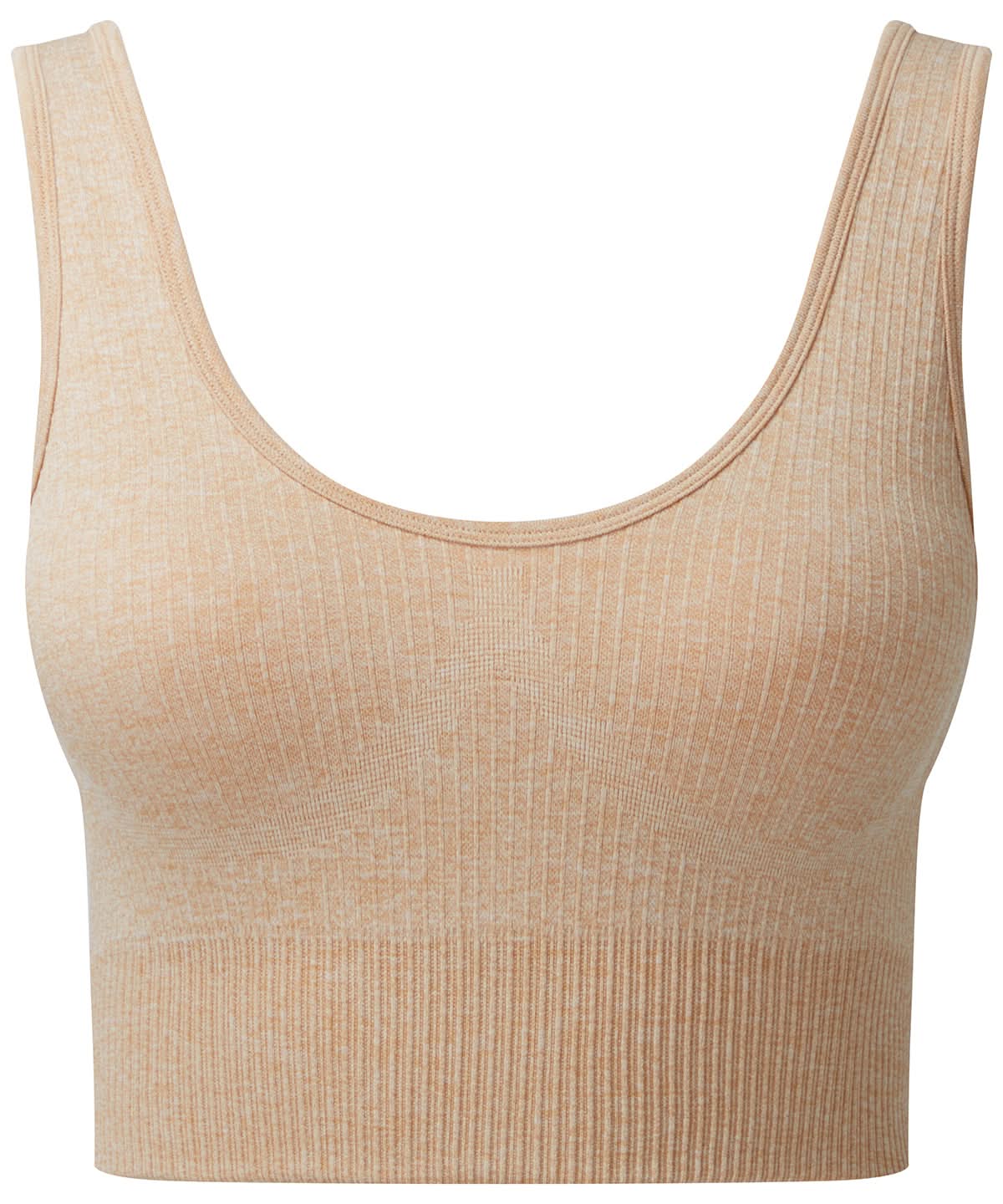 TriDri Tridri WomenS Ribbed Seamless 3D Fit Multi Sport Bra TR213 - Nude Melange - Customisable Bras
