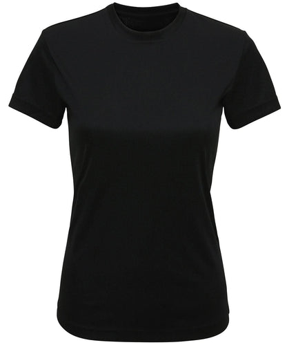 TriDri Tridri WomenS Recycled Performance T Shirt TR502 - Black - Customisable T-Shirt