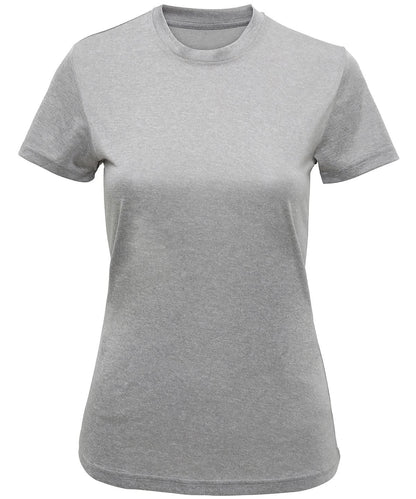 TriDri Tridri WomenS Recycled Performance T Shirt TR502 - Silver Melange - Customisable T-Shirt