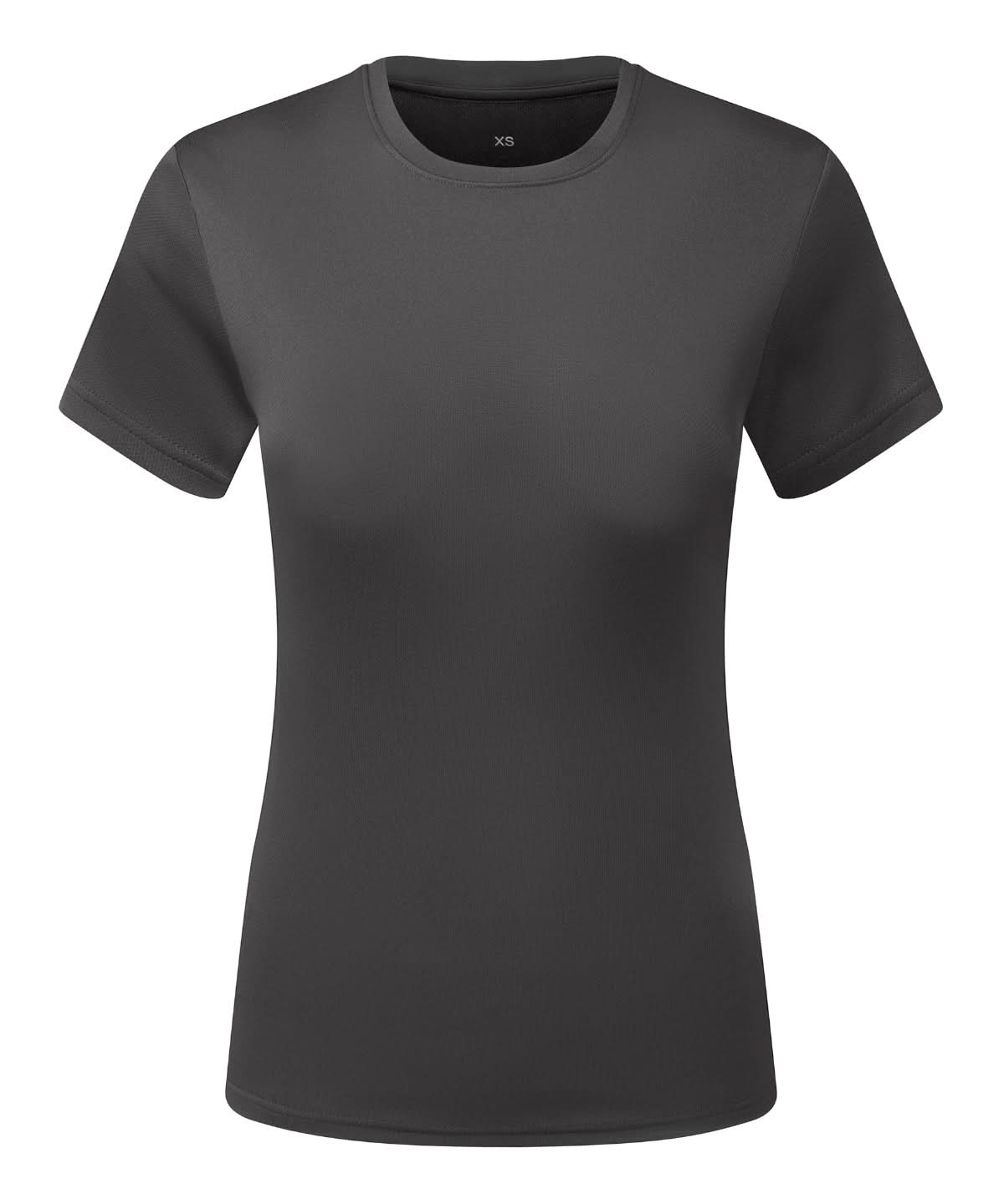 TriDri Tridri WomenS Cationic Recycled Textured Tee TR504 - Charcoal - Customisable T-Shirt
