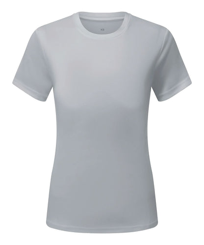 TriDri Tridri WomenS Cationic Recycled Textured Tee TR504 - Cool Grey - Customisable T-Shirt