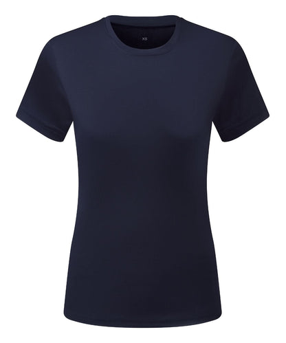 TriDri Tridri WomenS Cationic Recycled Textured Tee TR504 - French Navy - Customisable T-Shirt