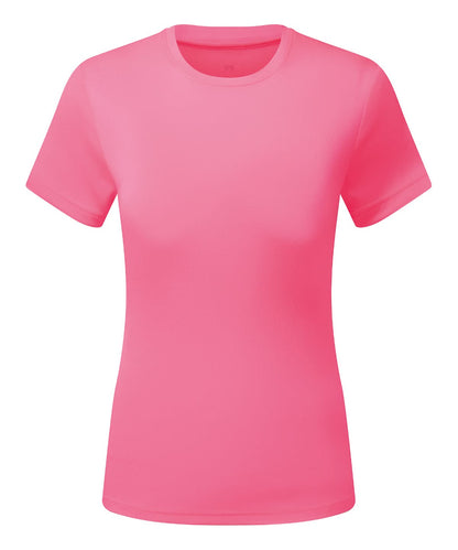 TriDri Tridri WomenS Cationic Recycled Textured Tee TR504 - Lightning Pink - Customisable T-Shirt