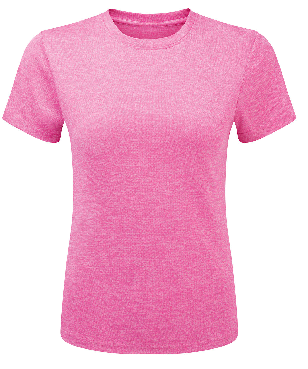 WomenS Cationic Recycled Textured Tee - TR504 - Pink Melange - Customisable T-Shirt