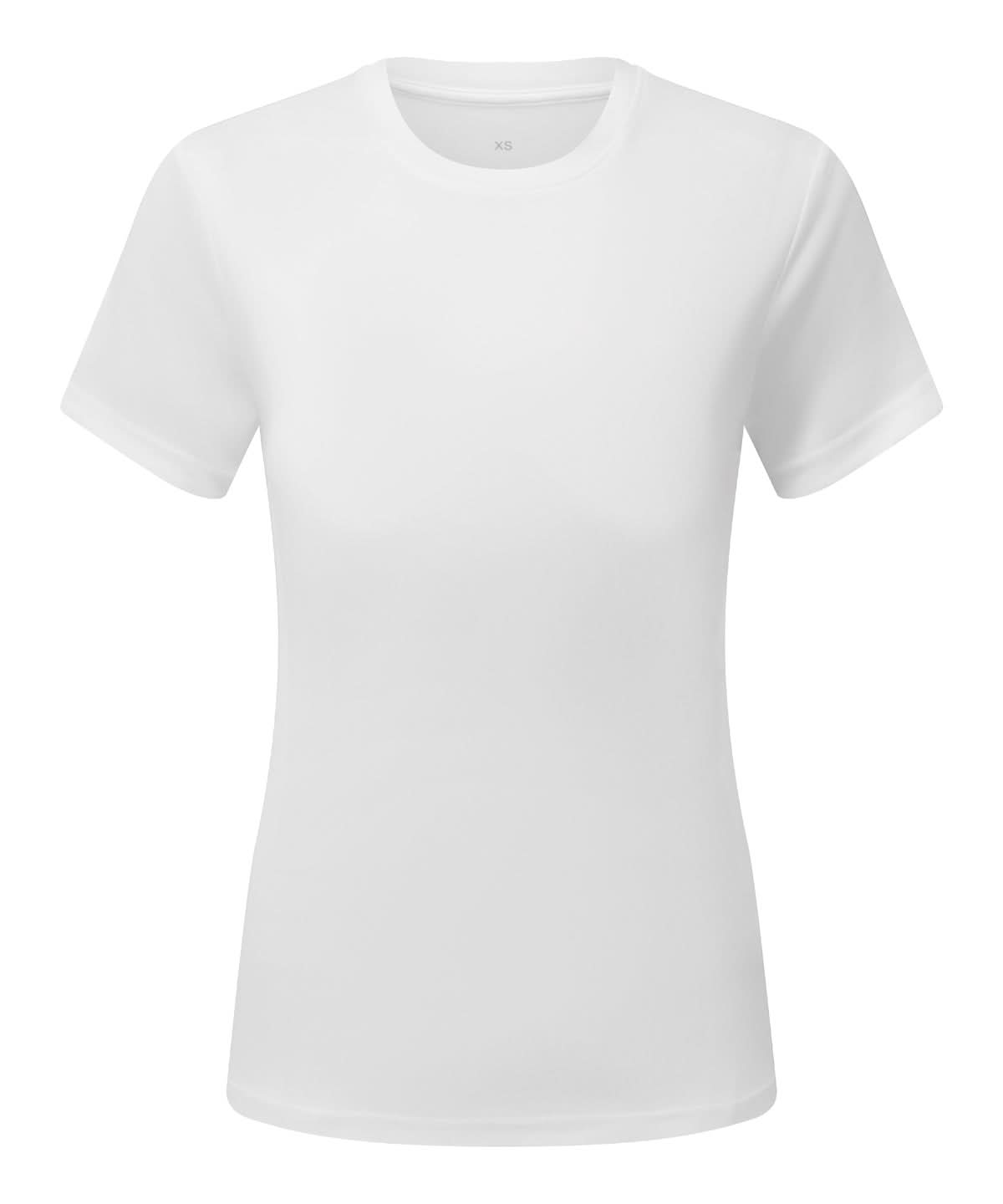TriDri Tridri WomenS Cationic Recycled Textured Tee TR504 - White - Customisable T-Shirt