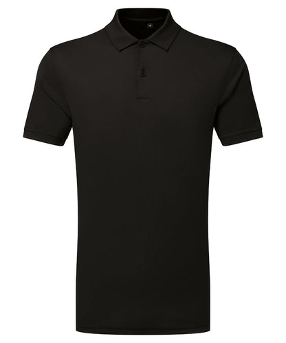 TriDri Tridri Cationic Recycled Textured Polo TR505 - Black - Customisable Polos
