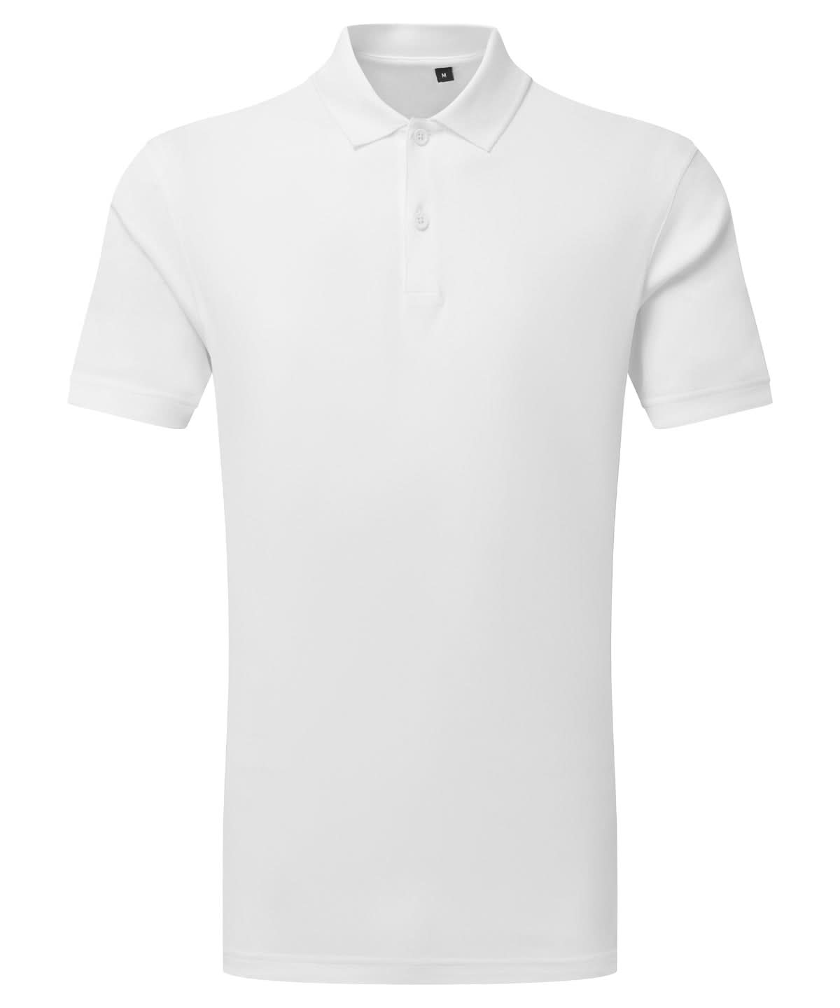 TriDri Tridri Cationic Recycled Textured Polo TR505 - White - Customisable Polos