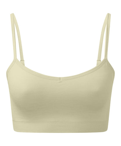 TriDri Tridri WomenS Recycled Seamless 3D Fit Multi Sport Flex Bra TR510 - Saga Green Melange - Customisable Bras