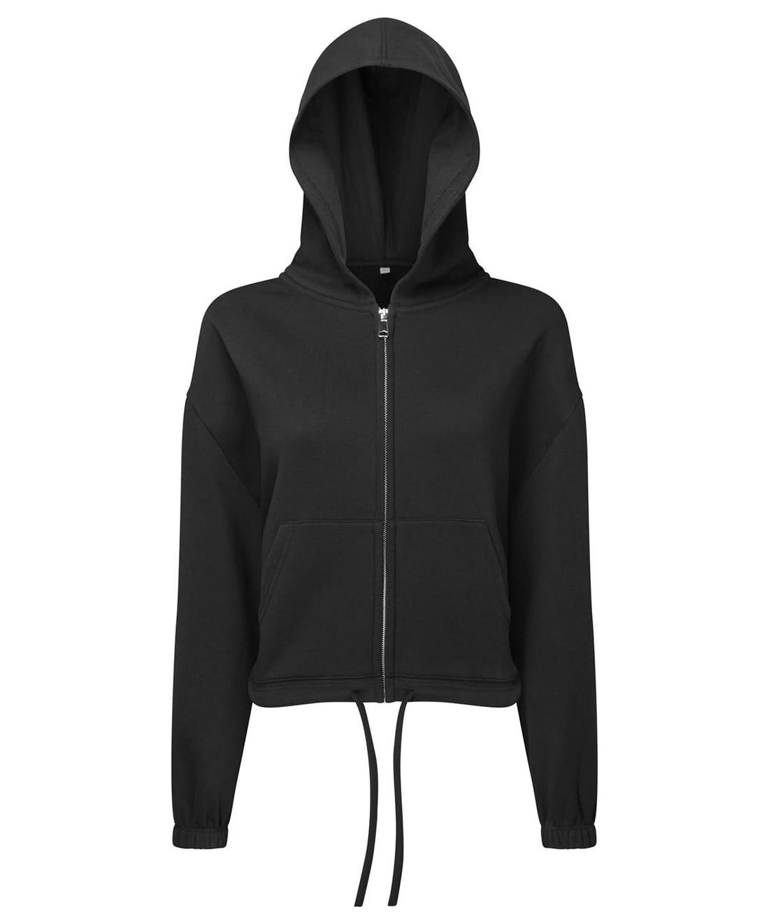 TriDri Tridri WomenS Recycled Drawstring Full Zip Hoodie TR601 - Black - Customisable Hoodies
