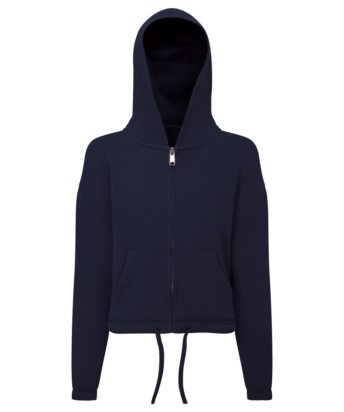 TriDri Tridri Kids Recycled Cropped Oversize Full Zip Hoodie TR61B - Navy - Customisable Hoodies